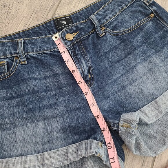 Gap women's blue jean denim short size 10 - Picture 8 of 10